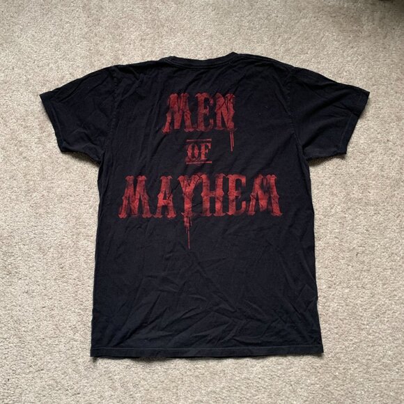 Sons of Anarchy Black Red Skull Tee Emo Mall Goth - Picture 2 of 4